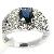 Sell Sterling Silver Natural Sapphire Ring, Smoky Quartz Pendant, Garnet Ring, Moonstone Earring