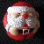 Dog Sound Ball, Soft Pvc , Saint Claus