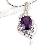 Sell Sterling Silver Natural Amethyst Pendant, Earring, Fashion Silver Jewelry, Gem Stone Jewelry