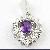 Sell Sterling Silver Natural Amethyst Pendant, Olivine Earring, Blue Topaz Ring, Garnet Earring