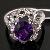 Sell Sterling Silver Natural Amethyst Ring, Silver Jewelry, Ruby Earring, Blue Topaz Pendant, Neckla