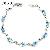 Sell Sterling Silver Natural Blue Topaz Beacelet, Garnet / Amethyst Pendant, Tourmaline Earring, Rin