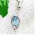 Sell Sterling Silver Natural Blue Topaz Pendant, Amethyst Pendant, Tourmaline Earring, Blue Topaz Ri