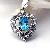Sell Sterling Silver Natural Blue Topaz Pendant, Silver Jewelry, Olivine Ring, Olivine Earring, Ring