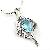 Sell Sterling Silver Natural Blue Topaz Pendant, Olivine Bracelet, Chalcedony Earring, Silver Jewelr