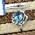 Sell Sterling Silver Natural Blue Topaz Pendant, Rubyring, Citrine Earring, Bracelet, Olivine Ring