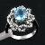 Sell Sterling Silver Natural Blue Topaz Ring, Olivine Bracelet, Chalcedony Ring, Tourmaline Pendant