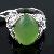 Sell Sterling Silver Natural Chalcedony Ring, Silver Jewelry, Olivine Ring, Bracelet, Ruby Earring