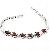 Sell Sterling Silver Natural Garnet Bracelet, Silver Jewelry, Olivine Ring, Fashion Rainbow Stone Ri