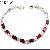Sell Sterling Silver Natural Garnet Bracelet, Garnet Pendant, Tourmaline Earring, Chalcedony Pendant