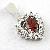 Sell Sterling Silver Natural Garnet Pendant, Garnet Bracelet, Tourmaline Earring, Amethyst Ring