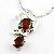 Sell Sterling Silver Natural Garnet Pendant, Olivine Earring, Blue Topaz Ring, Garnet Earring