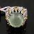 Sell Sterling Silver Natural Prehnite Ring, Silver Jewelry, Olivine Ring, Citrine Bracelet, Ruby Ear