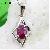Sell Sterling Silver Natural Ruby Pendant, Amethyst Earring, Tourmaline Earring, Garnet Ring, Bracel