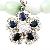 Sell Sterling Silver Natural Sapphire Pendant, Tourmaline Earring, Blue Topaz Ring, Moonstone Bracel