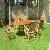 At Set-006 Teak Straight Reclining Set Outdoor Garden Furniture