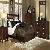 Mahogany Minimalist Bedroom Set Wooden Indoor Furniture