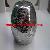 Glass T-light Holder With Dark Silver