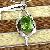 Sell Sterling Silver Natural Olivine Pendant, Rhodium Plating Sterling Silver Jewelry