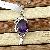 Sell Sterling Silver Natural Amethyst Pendant, Blue Topaz Ring, Prehnite Bracelet, Silver Jewelry