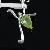 Sell Sterling Silver Natural Olivine Pendant, Genstone Silver Jewelry, Ruby Ring, Prehnite Earring