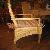 Ardc-098 Germany Rattan Mahogany Dining Chair With Armrest Cushion Woven Furniture