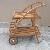 Ate-21 Teak Curve Trolley Tea Table Teka Teck Garden Outdoor Furniture