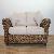 Banana Leaf Abaca In Natural Sofa Two Seater Cushion Woven Rattan Furniture