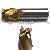 Hss-tin End Mills, Milling Cutters,