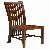 Ch-0114 Mahogany Dining Chair For Restaurant, Diningroom Kiln Dry Wooden Indoor Furniture