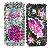 Butterfly And Flower Diamond Rhinestone Bling Hard Case For Apple Iphone 3gs Iphone 3g