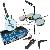 Wii / Ps2 / Ps3 3in1 Crazy Band Drum And Guitar