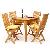 Teak Coffee Square Dining Set Leverton Folding Chair, Table Teka Garden Outdoor Furniture