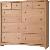 Dresser 12 Drawers Minimalist Style Mahogany Teak Indoor Furniture Kiln Dry Wood
