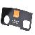 Camera Cover Black Orange-tm For Blackberry Javelin Curve 8900