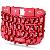 Chrome Keypad Keyboard For Blackberry Javelin Curve 8900 Red