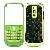 Green Metal / Star Design For Blackberry Bold 9000 Housing Cover Keypad