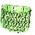 Replacement Chrome Keypad Keyboard For Blackberry Javelin Curve 8900 Green