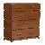 Dresser Five Drawers Minimalist Modern Teak Mahogany Wooden Indoor Furniture Solid Kiln Dry