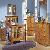 Indian Country Bedroom Set Mahogany Wooden Indoor Furniture Kiln Dry Solid