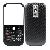 Blackberry Bold 9000 Housing Cover Keypad Matte Frame With Black And Silver Oblique Stripes