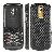 Housing Cover Keypad Matte Frame With Black And Gold Oblique Stripes For Blackberry Bold 9000