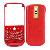 Housing Cover Keypad Red And Gold Leather For Blackberry Bold 9000