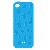 Irregular Circle Silicone Skin Case Cover For Iphone 4 Blue