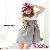 Grey Lotue Leaf Edge Lovely Jeans Slip Dress
