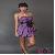 Purple Facade Thai Silk Mini Tube Dress