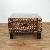 Banana Leaf Abaca Square Center Coffee Table For Living Room Woven Rattan Furniture