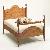 Country Classic Java Old Bed Queen King Size Teak Mahogany Wooden Indoor Furniture