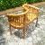 Curve Peanut Banana Benches Two Seater Teak Teka Wooden Garden Outdoor Furniture