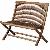 Double Teak Standard Folding Chair Teka Wooden Outdoor Garden Furniture